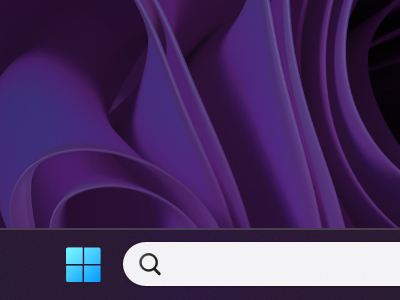 A close-up screenshot of the Windows 11 task bar.