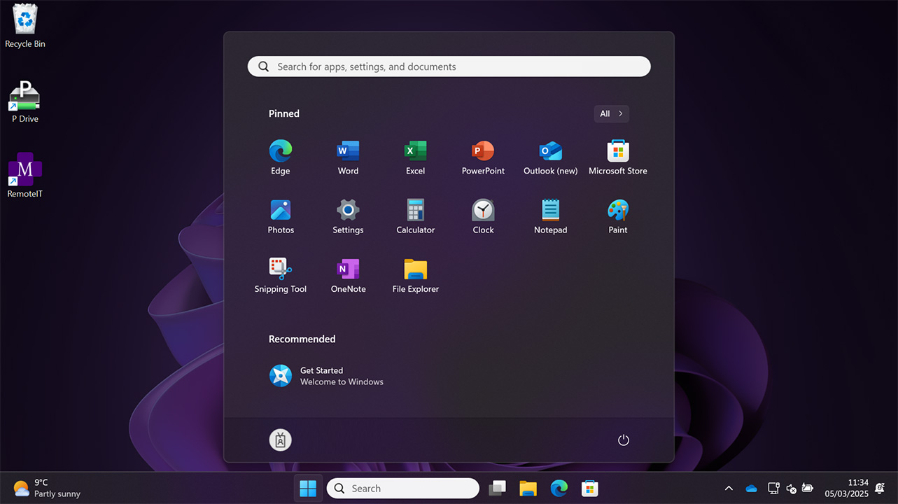 Screenshot of Windows 11 taskbar